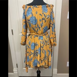 Brand new OLIVACEOUS off the shoulder dress.